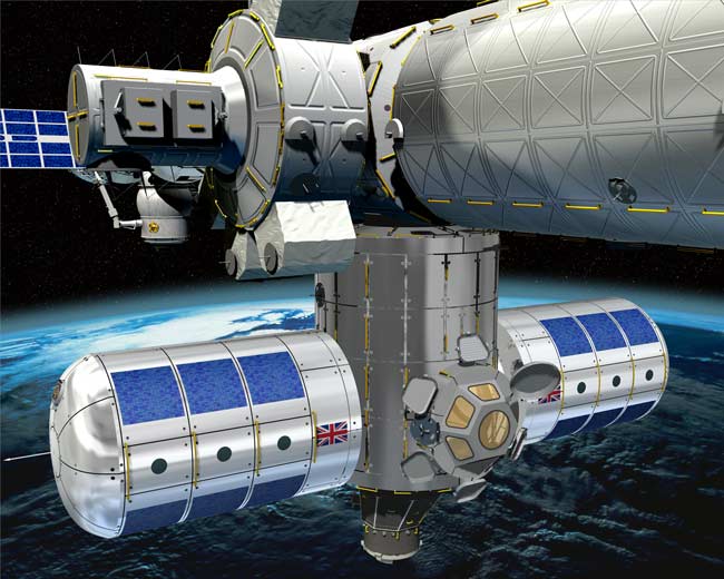 Space Station Modules Proposed by UK Scientists